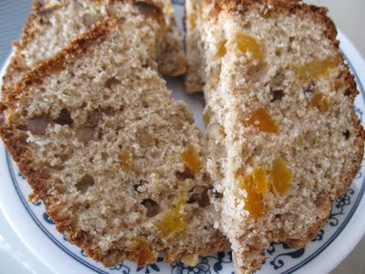 Whole Wheat Apricot Walnut Loaf