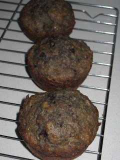 Banana Blackberry Muffins