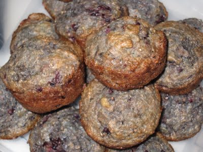 Banana Blackberry Muffins