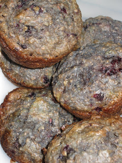 Banana Blackberry Muffins