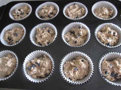 Low-Fat Vegan Whole Wheat Blueberry Muffins