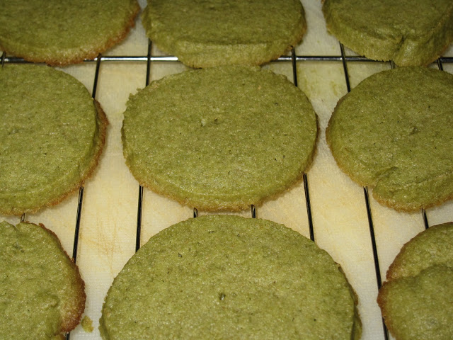 Green Tea (Matcha) Shortbread Cookies