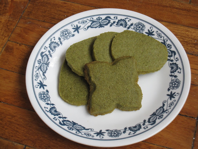 Green Tea (Matcha) Shortbread Cookies