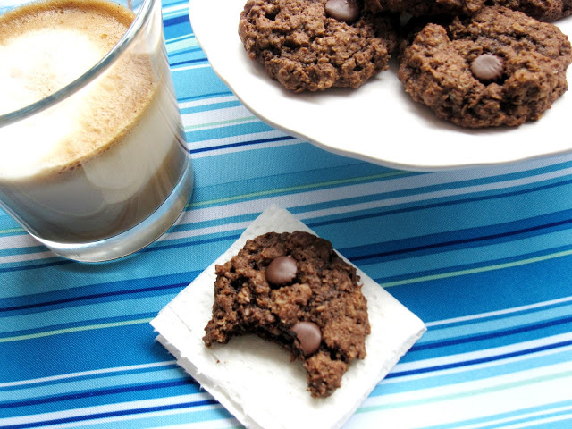 Chocolate Espresso Oatmeal Cookies