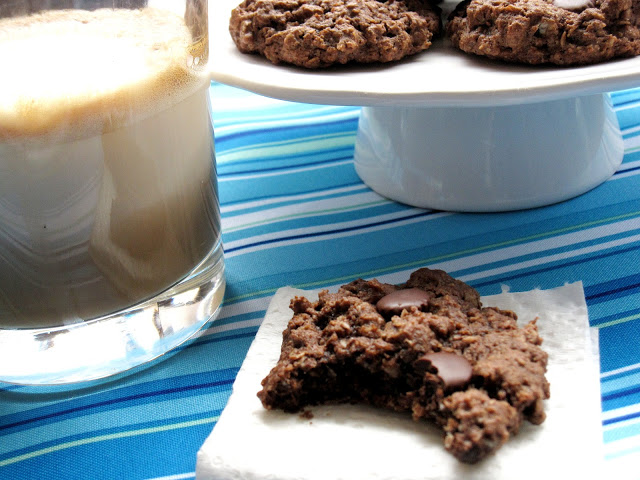 Chocolate Espresso Oatmeal Cookies