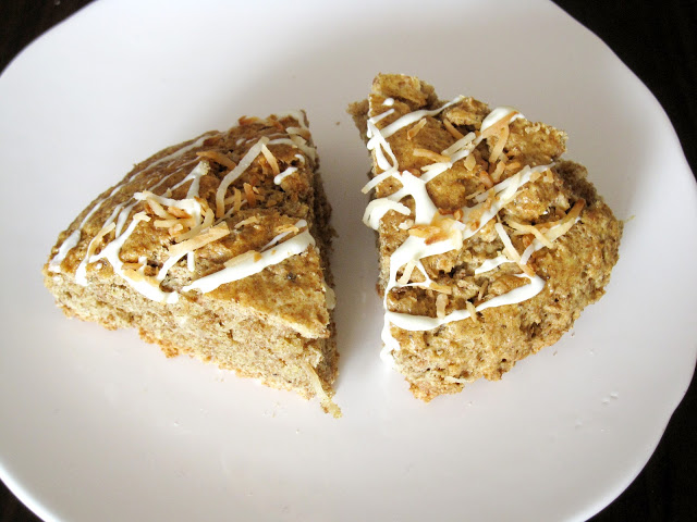 White Chocolate Toasted Coconut Scones