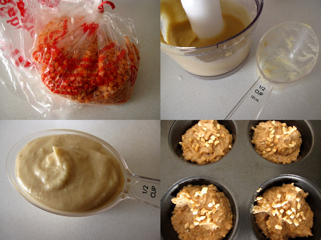 Peanut Butter Banana & Red Lentil Muffins