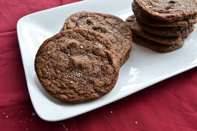 Salted Chocolate Nutella Cookies