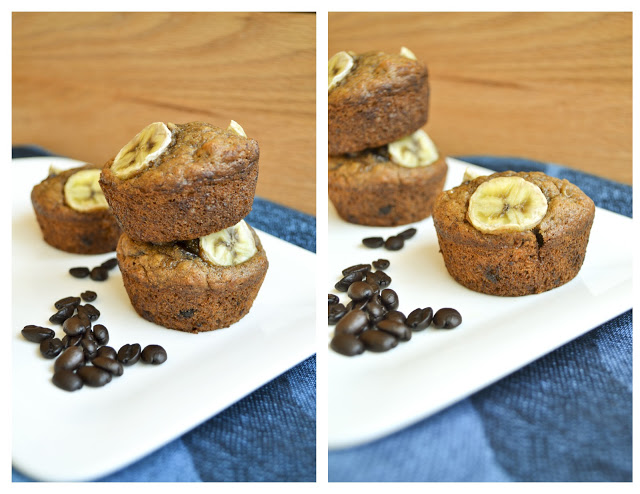 Chocolate Espresso Banana Nut Muffins