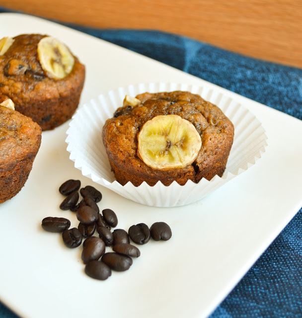 Chocolate Espresso Banana Nut Muffins