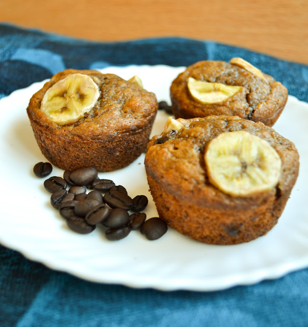 Chocolate Espresso Banana Nut Muffins