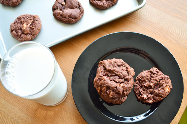 White Chocolate Red Velvet Cookies