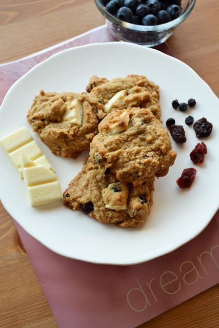 Berry Blasted White Chocolate Cookies