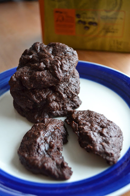 Dark Chocolate Couverture Brownie Cookies