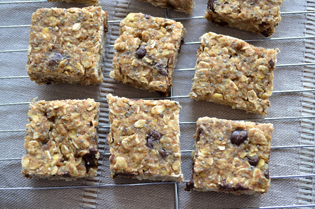 Chocolate Chip Lentil Oatmeal Bars