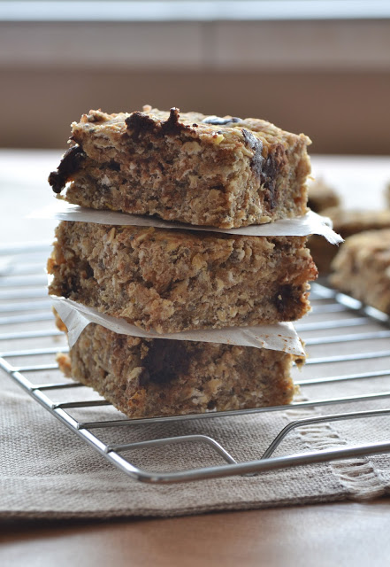 Chocolate Chip Lentil Oatmeal Bars