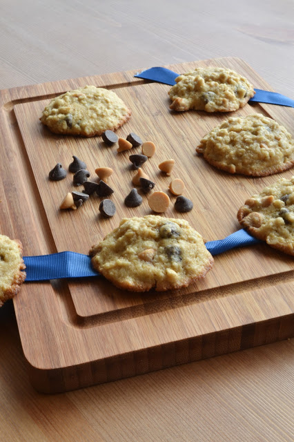 Maple Oatmeal Cookies with Chocolate & Butterscotch Chips