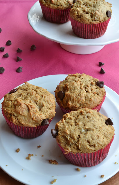 Brownie Filled Banana Muffins