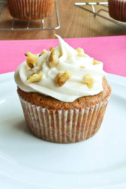 Carrot Cupcakes with Milk Free Cream Cheese Icing