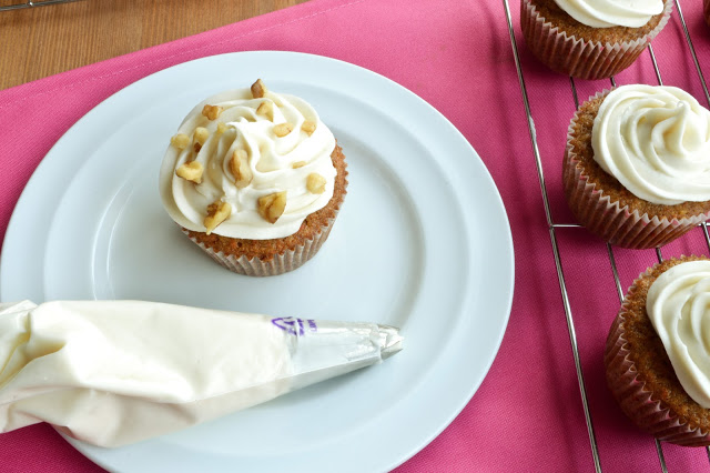 Carrot Cupcakes with Milk Free Cream Cheese Icing