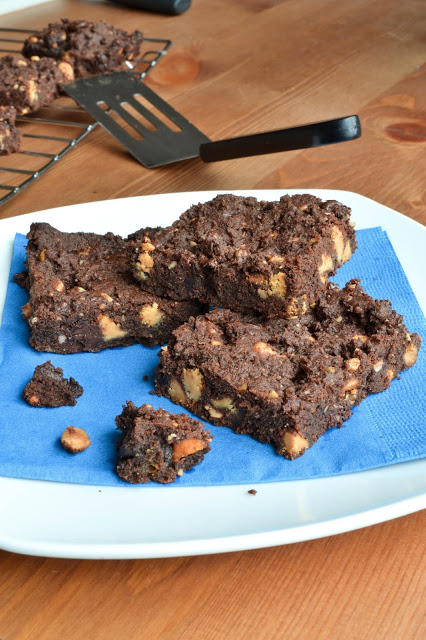 Chocolate Butterscotch Peanut Butter Cookie Bars