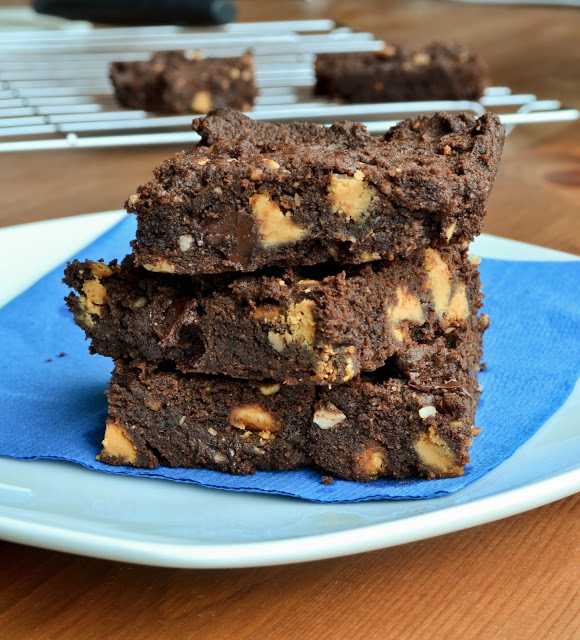 Chocolate Butterscotch Peanut Butter Cookie Bars