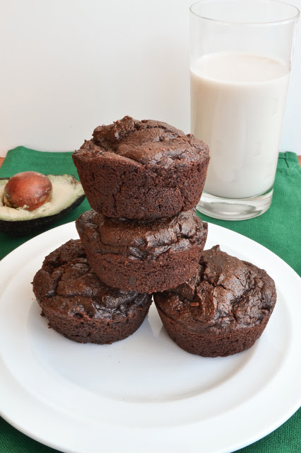 Healthy Chocolate Avocado Muffins