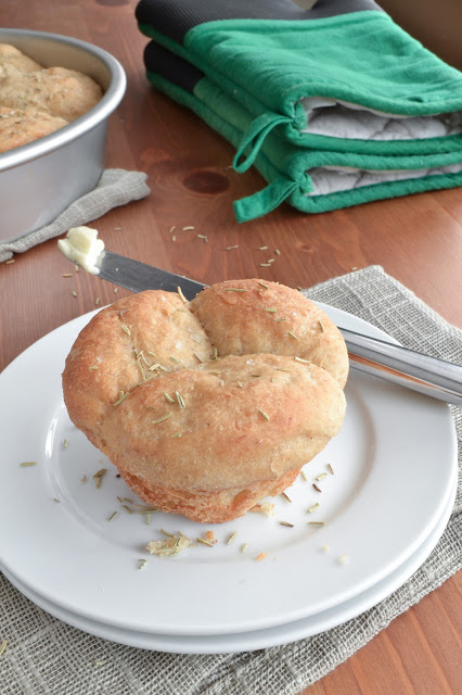 Salted Rosemary Dinner Buns