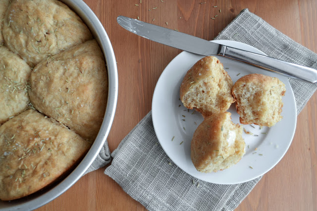 Salted Rosemary Dinner Buns