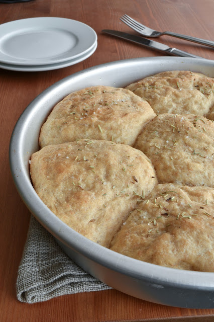 Salted Rosemary Dinner Buns