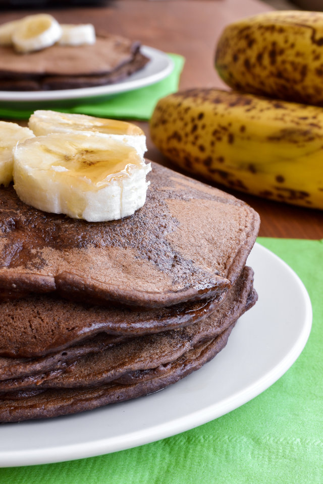 Chocolate Banana Pancakes