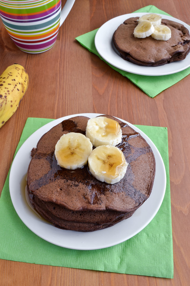 Chocolate Banana Pancakes