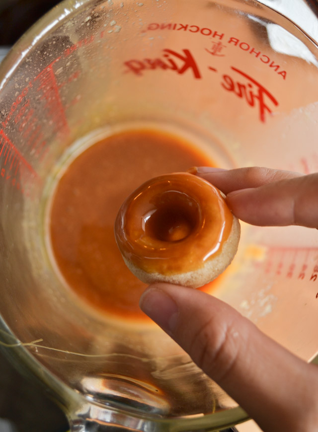 Caramel Candy Apple Mini Doughnuts