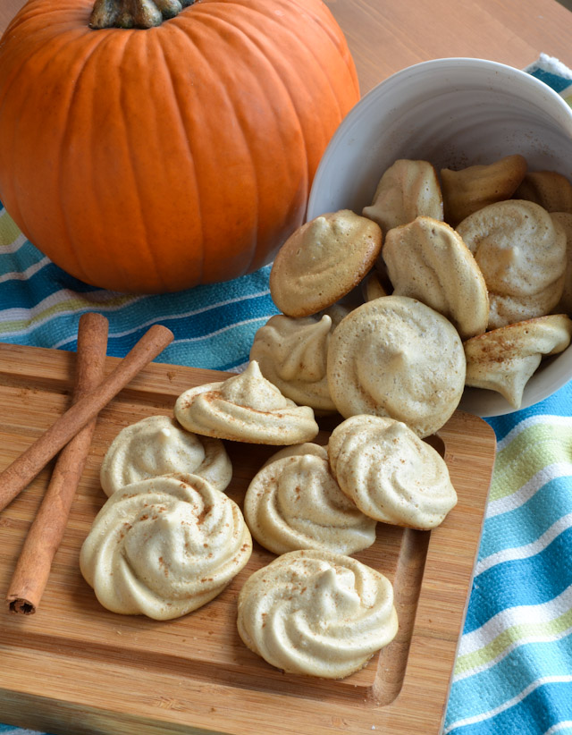 Pumpkin Pie Meringue Cookies