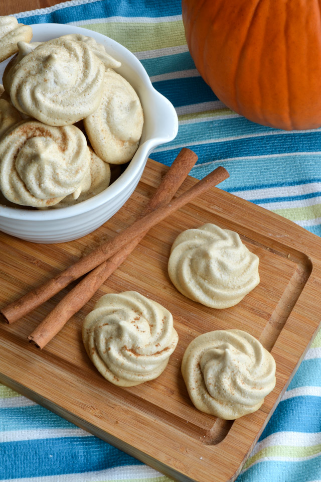 Pumpkin Pie Meringue Cookies
