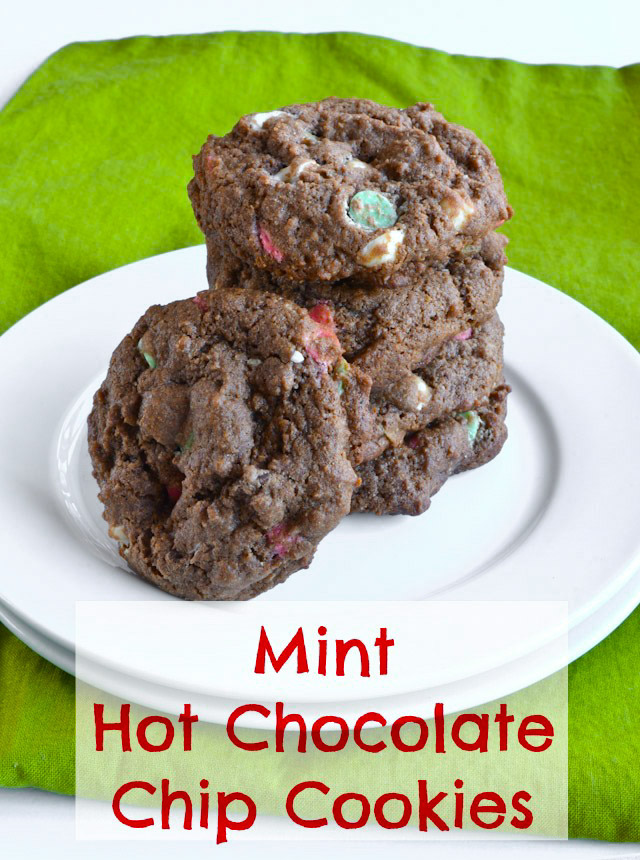 Mint Hot Chocolate Chip Cookies