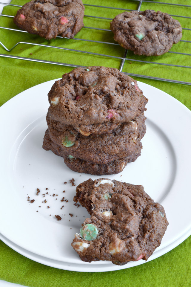 Mint Hot Chocolate Chip Cookies