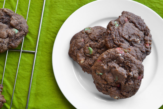 Mint Hot Chocolate Chip Cookies