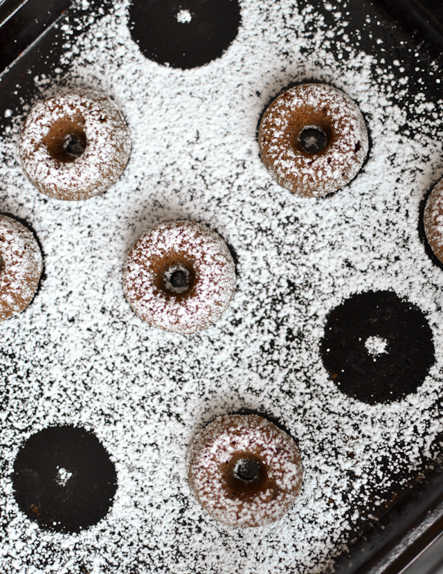 Baked Chocolate Mini Doughnuts