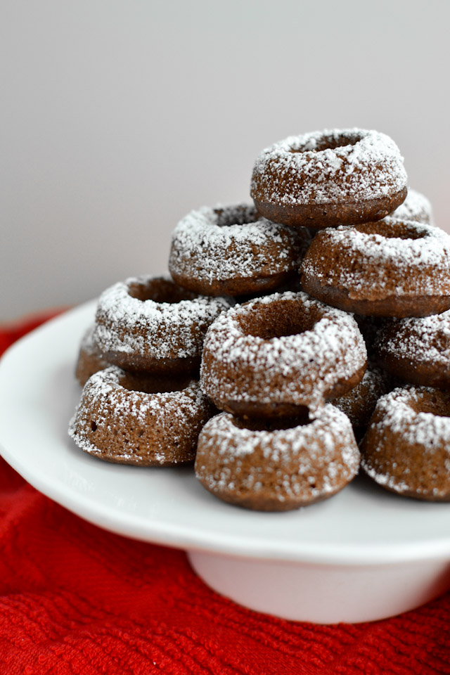 Baked Chocolate Mini Doughnuts