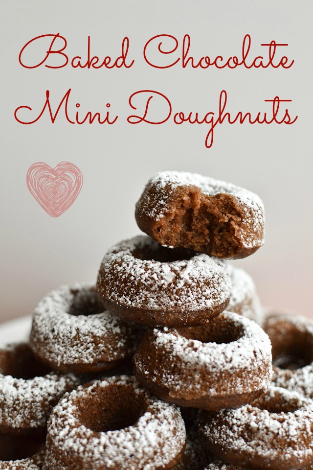 Baked Chocolate Mini Doughnuts