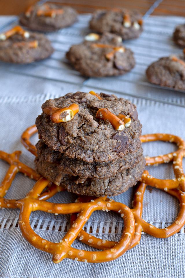 Chocolate Pretzel Cookies