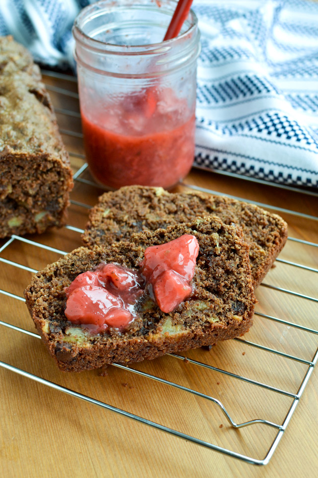 Peanut Butter Chocolate Banana Bread