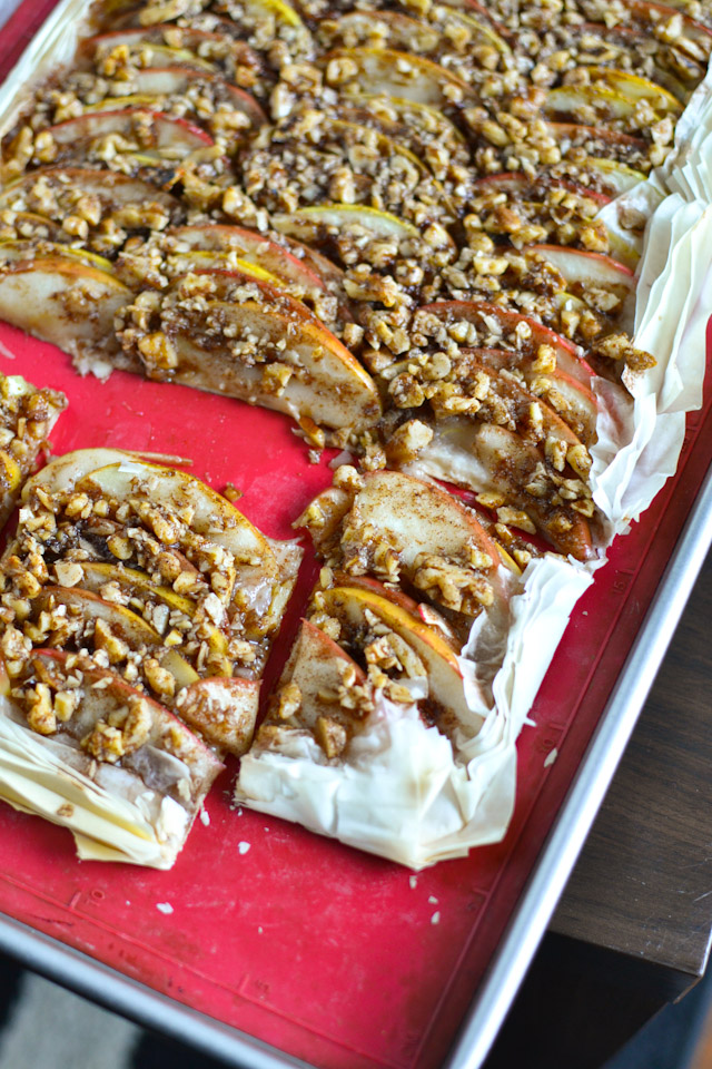 Apple Walnut Phyllo Tart