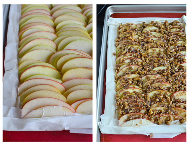 Apple Walnut Phyllo Tart