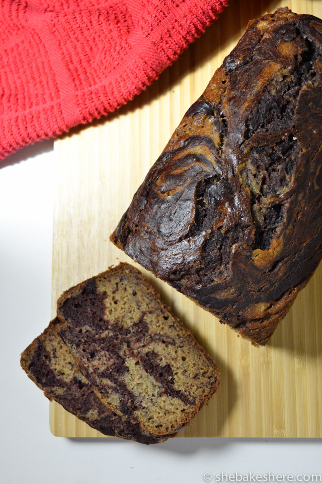 Chocolate Swirled Banana Bread