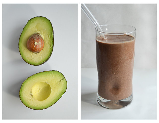 Chocolate Avocado Protein Smoothie