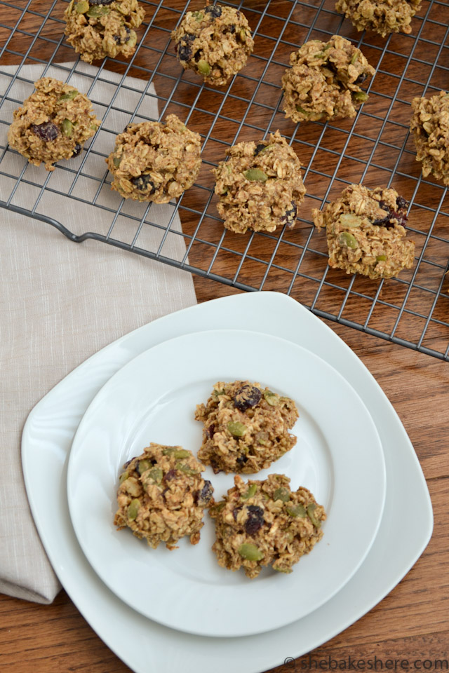 Dried Cranberry & Pepita Seed Breakfast Cookies