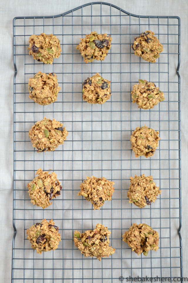 Dried Cranberry & Pepita Seed Breakfast Cookies