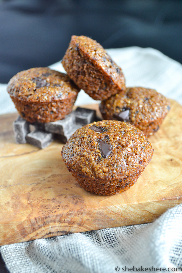 Mini Chocolate Chunk Bran Muffins